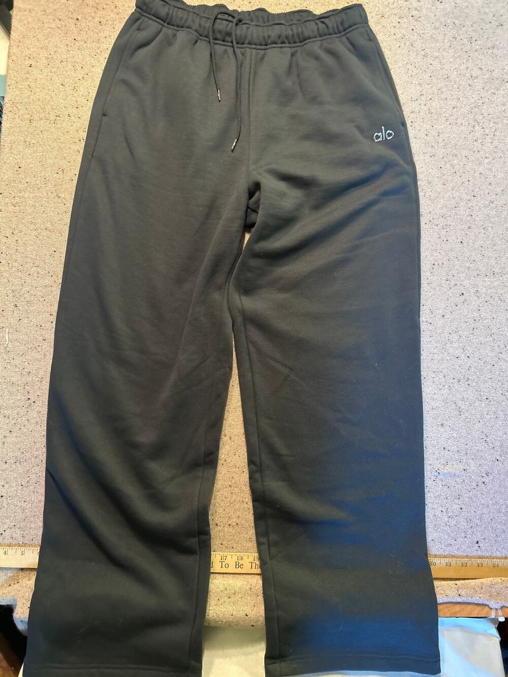 Alo Yoga Accolade Straight Leg Sweat Pants Unisex Large Anthracite